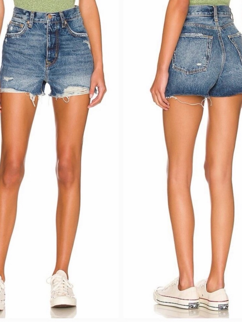 NEW LOVERS + FRIENDS Austin Super High Rise Cut Off Short Size 28